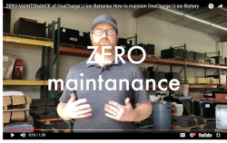 Zero Maintenance for OneCharge Li-ion Battery Zero Maintenance for OneCharge Li-ion Battery